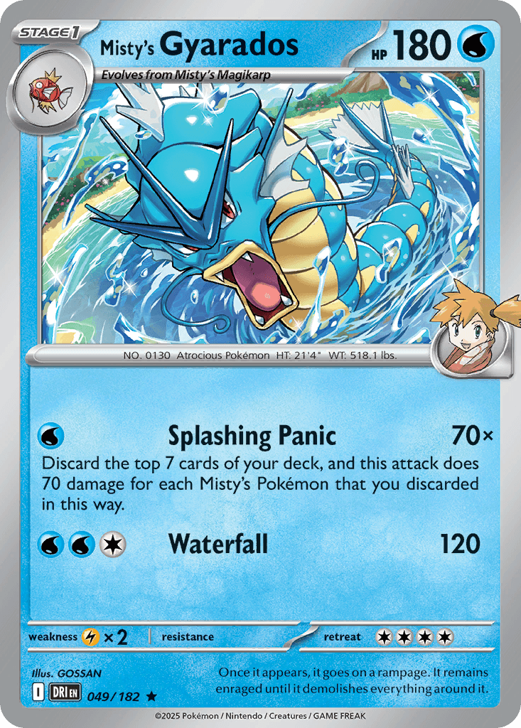 Misty's Gyarados, kortbilde fra pokemontcg.io