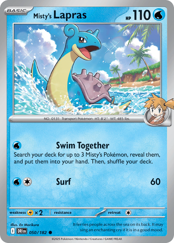 Misty's Lapras, kortbilde fra pokemontcg.io