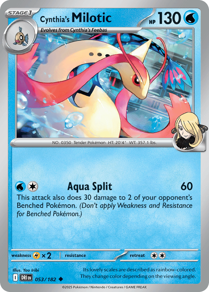 Cynthia's Milotic, kortbilde fra pokemontcg.io