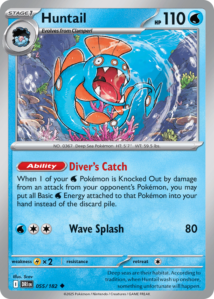 Huntail, kortbilde fra pokemontcg.io