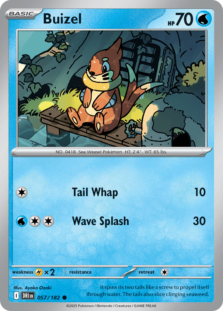 Buizel, kortbilde fra pokemontcg.io