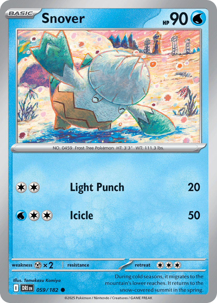 Snover, kortbilde fra pokemontcg.io