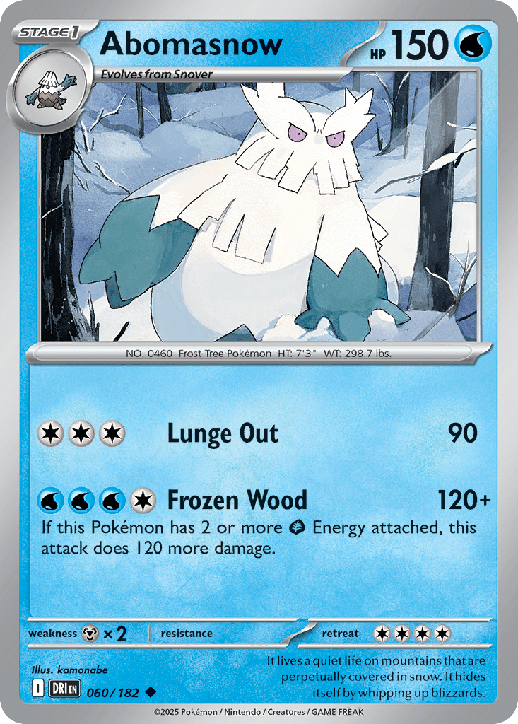 Abomasnow, kortbilde fra pokemontcg.io