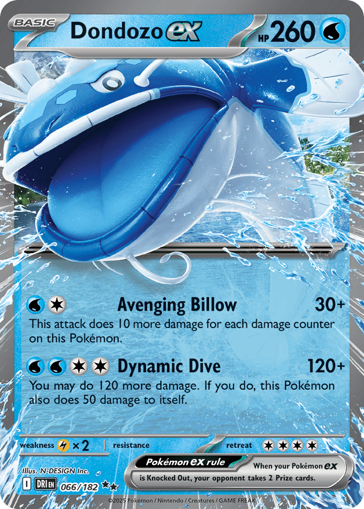 Dondozo ex, kortbilde fra pokemontcg.io