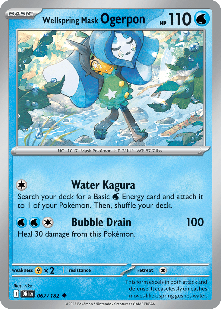 Wellspring Mask Ogerpon, kortbilde fra pokemontcg.io