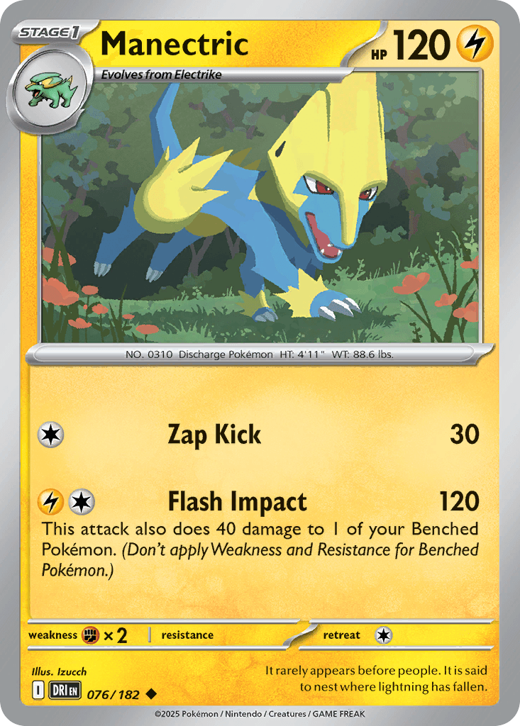 Manectric, kortbilde fra pokemontcg.io