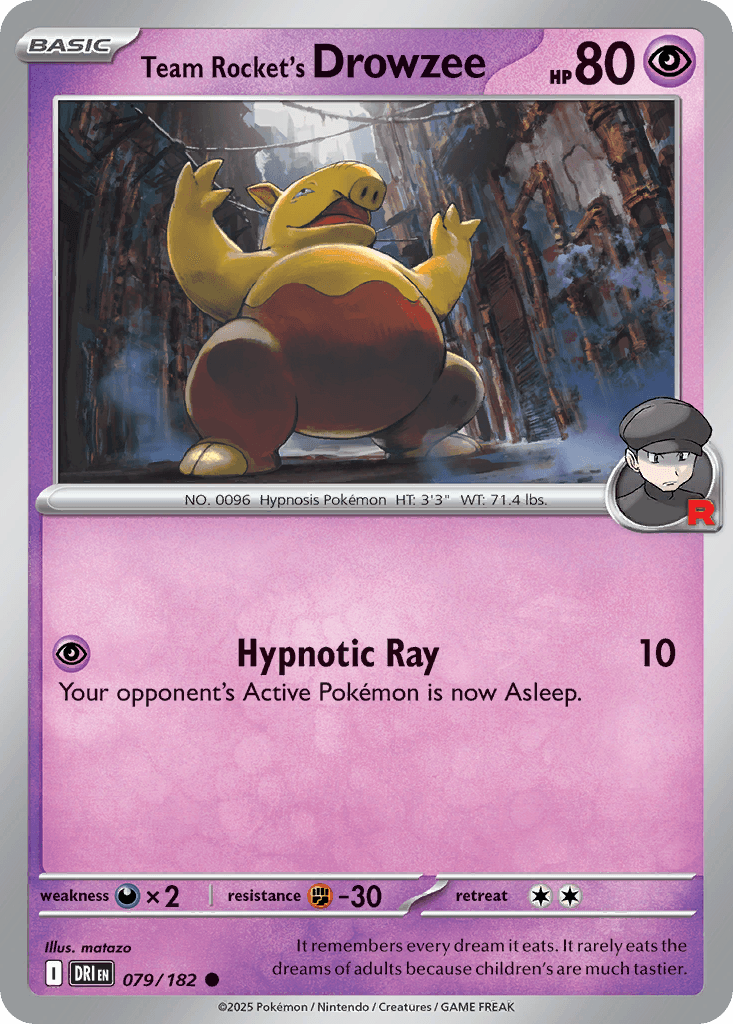Team Rocket's Drowzee, kortbilde fra pokemontcg.io