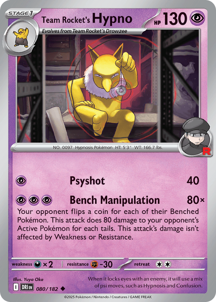 Team Rocket's Hypno, kortbilde fra pokemontcg.io