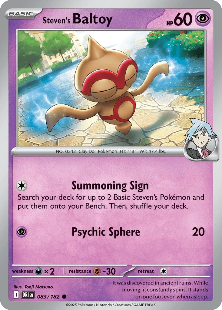Steven's Baltoy, kortbilde fra pokemontcg.io