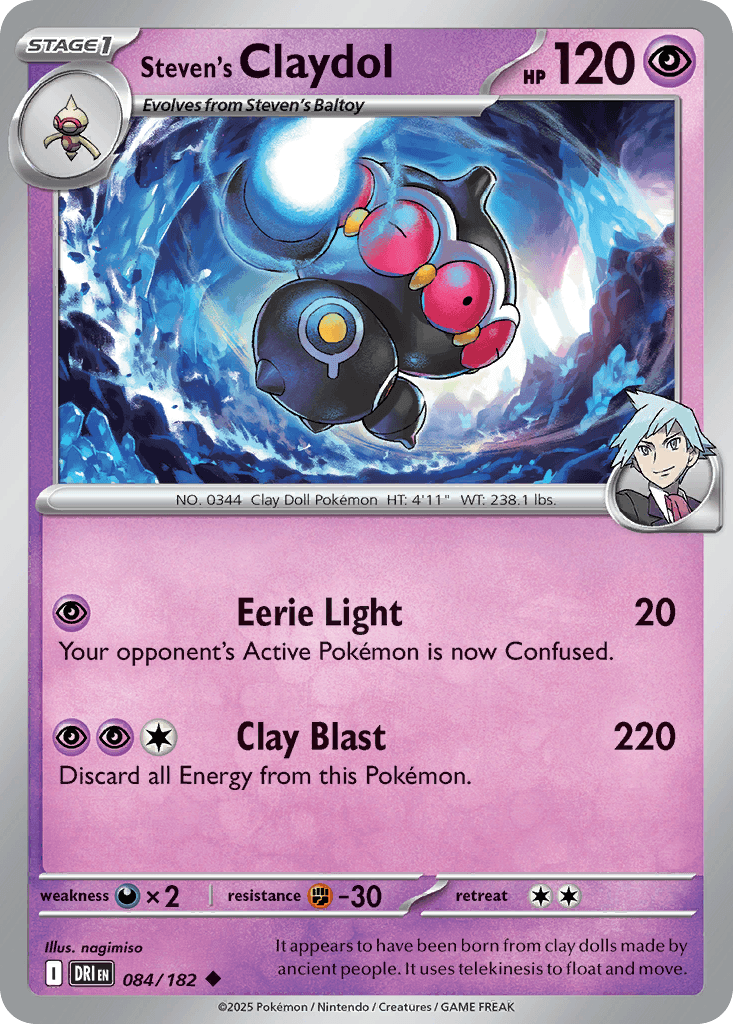 Steven's Claydol, kortbilde fra pokemontcg.io