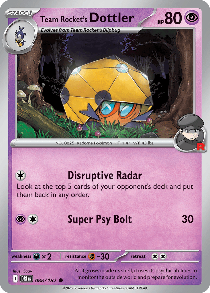 Team Rocket's Dottler, kortbilde fra pokemontcg.io