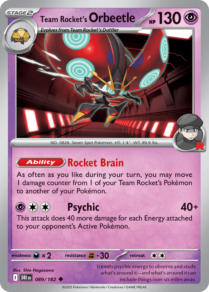 Team Rocket's Orbeetle, kortbilde fra pokemontcg.io