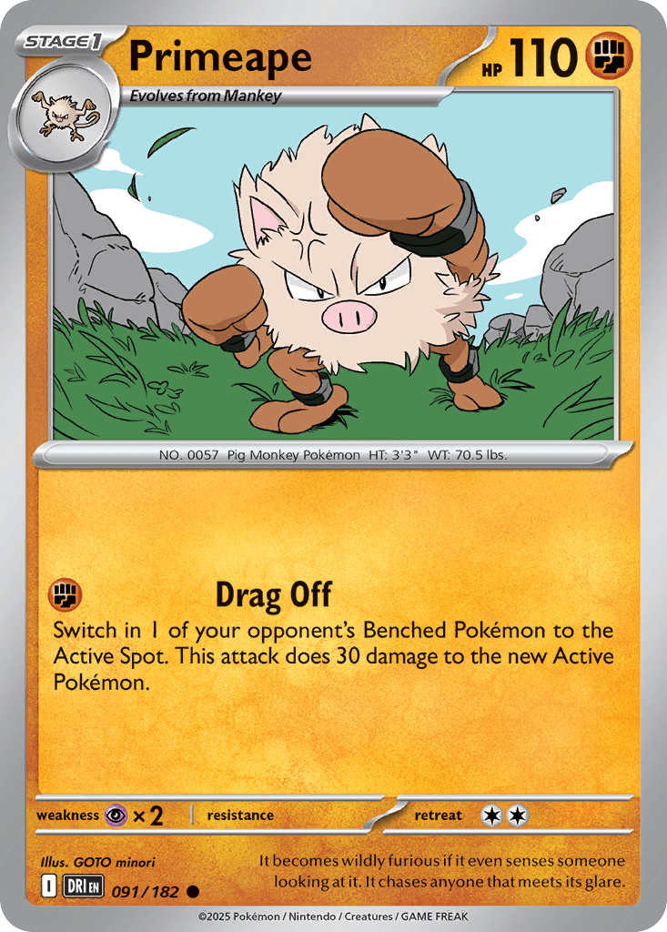 Primeape, kortbilde fra pokemontcg.io