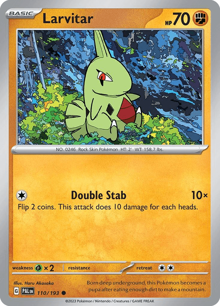 Larvitar, kortbilde fra pokemontcg.io