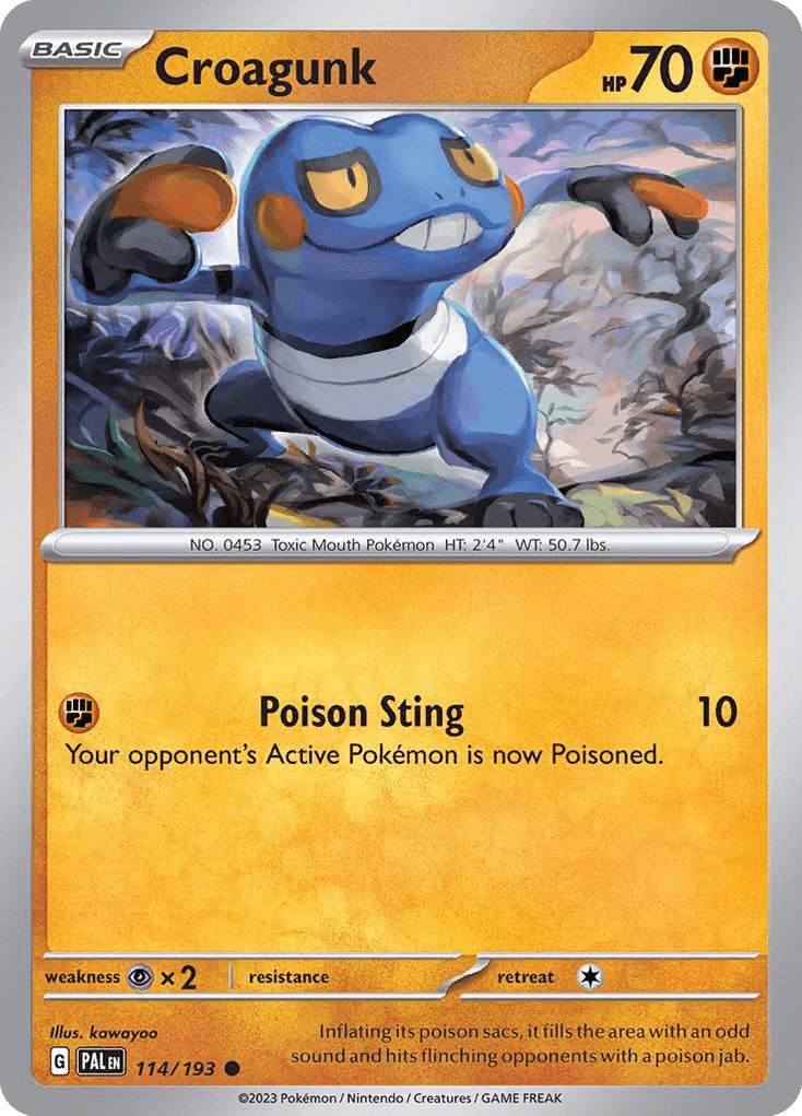 Croagunk, kortbilde fra pokemontcg.io