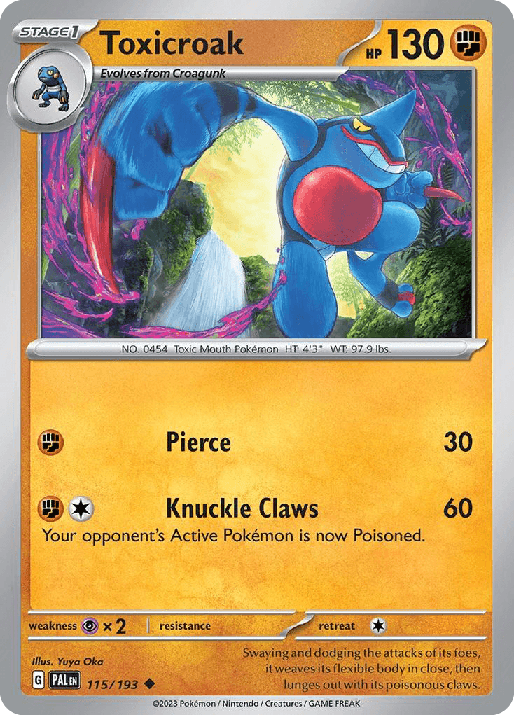 Toxicroak, kortbilde fra pokemontcg.io