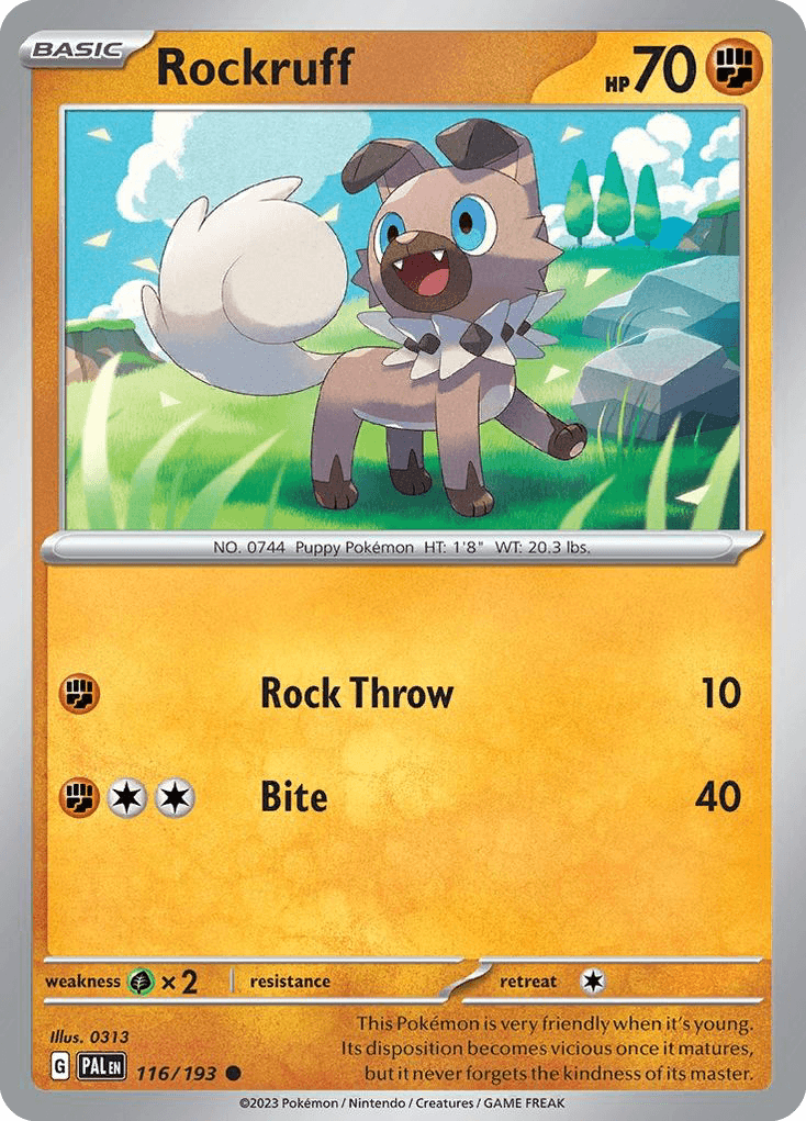 Rockruff, kortbilde fra pokemontcg.io