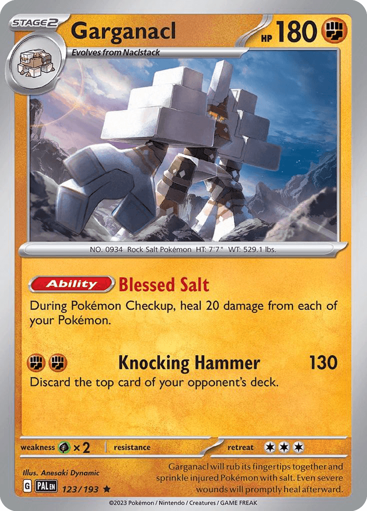 Garganacl, kortbilde fra pokemontcg.io