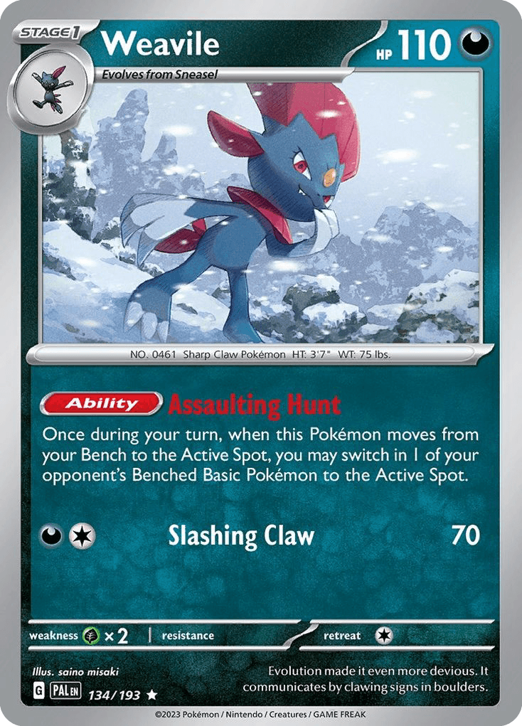 Weavile, kortbilde fra pokemontcg.io