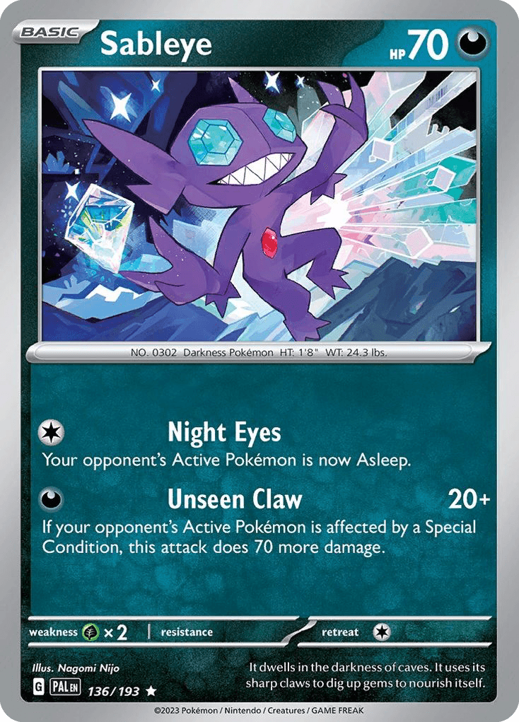 Sableye, kortbilde fra pokemontcg.io