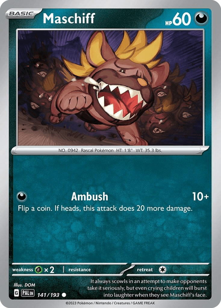 Maschiff, kortbilde fra pokemontcg.io
