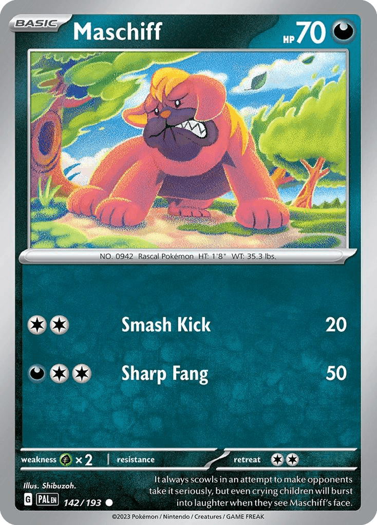 Maschiff, kortbilde fra pokemontcg.io