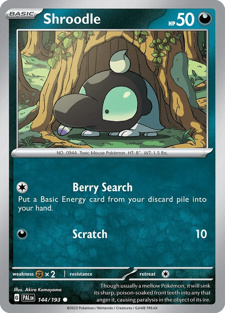 Shroodle, kortbilde fra pokemontcg.io