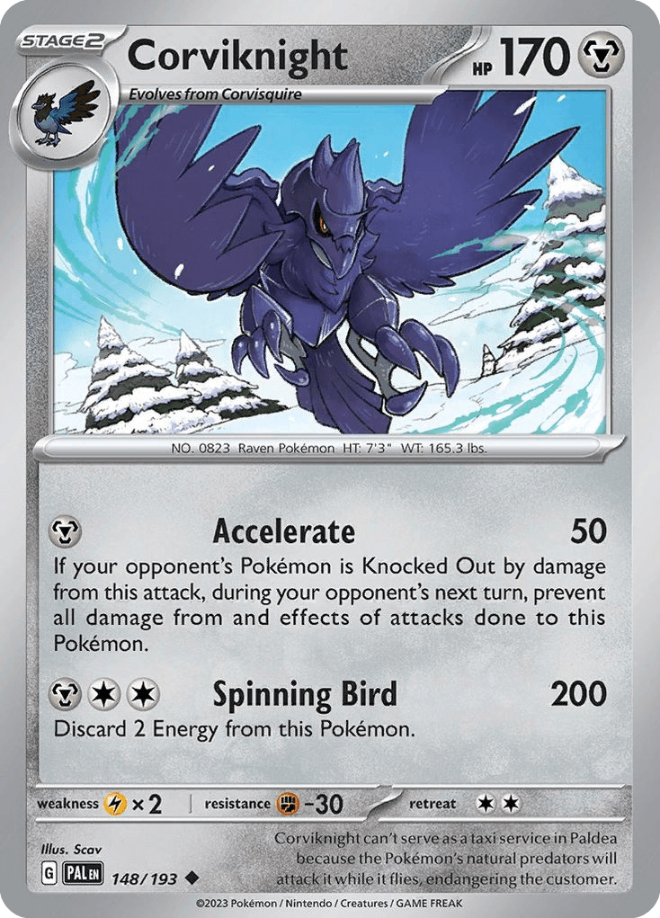 Corviknight, kortbilde fra pokemontcg.io