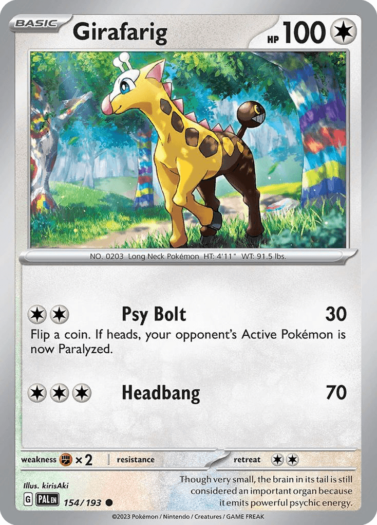 Girafarig, kortbilde fra pokemontcg.io