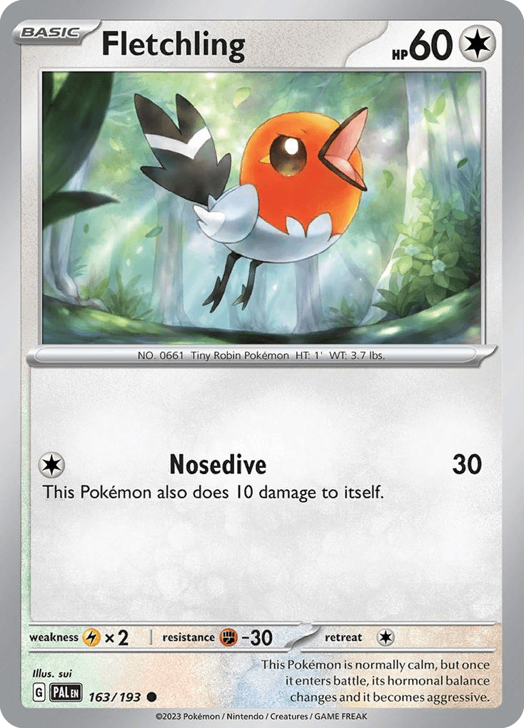 Fletchling, kortbilde fra pokemontcg.io