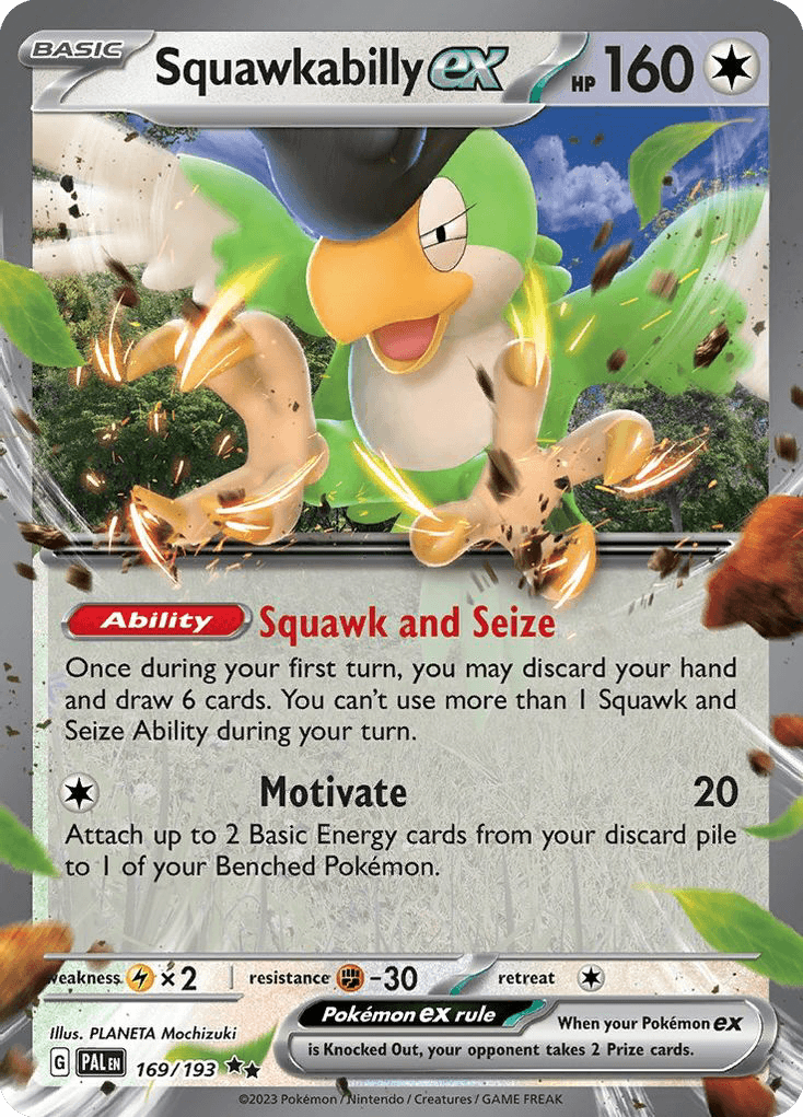 Squawkabilly ex, kortbilde fra pokemontcg.io