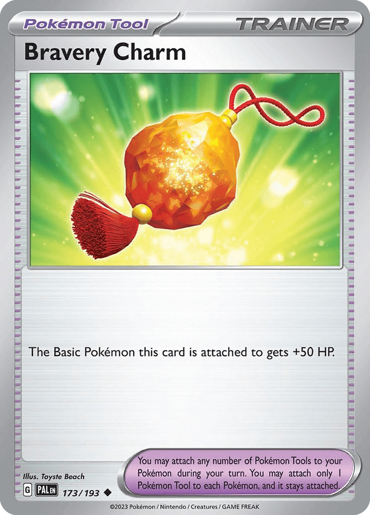 Bravery Charm, kortbilde fra pokemontcg.io