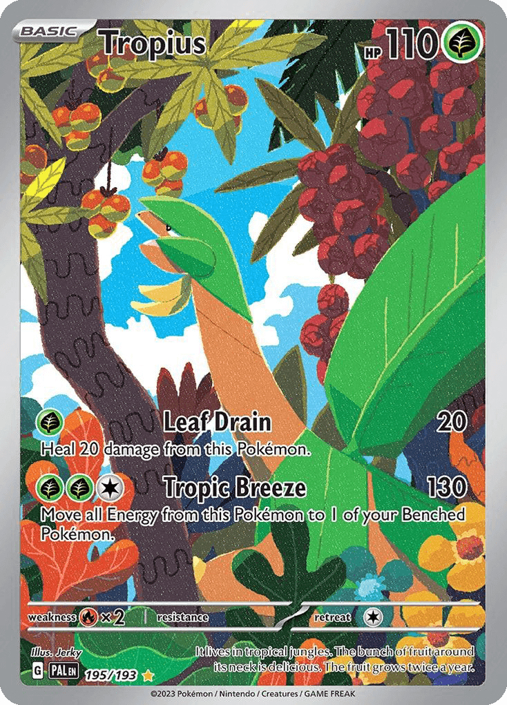 Tropius, kortbilde fra pokemontcg.io