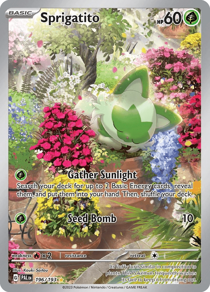 Sprigatito, kortbilde fra pokemontcg.io