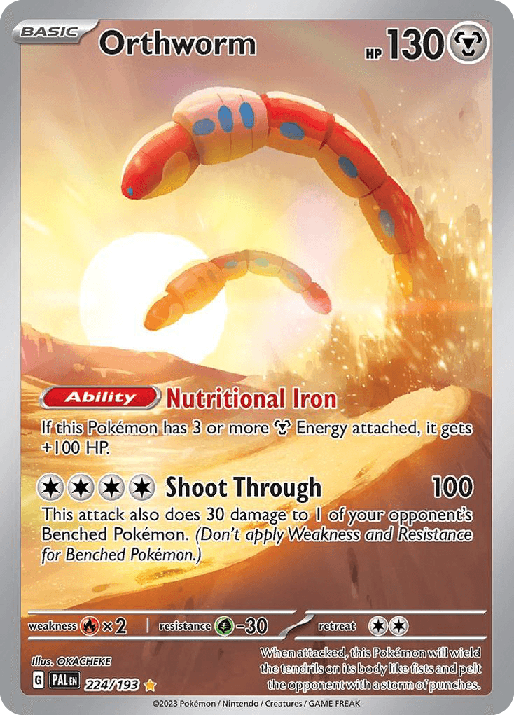 Orthworm, kortbilde fra pokemontcg.io