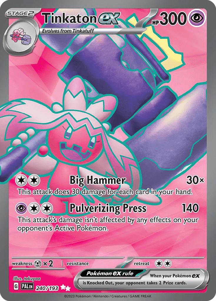 Tinkaton ex, kortbilde fra pokemontcg.io