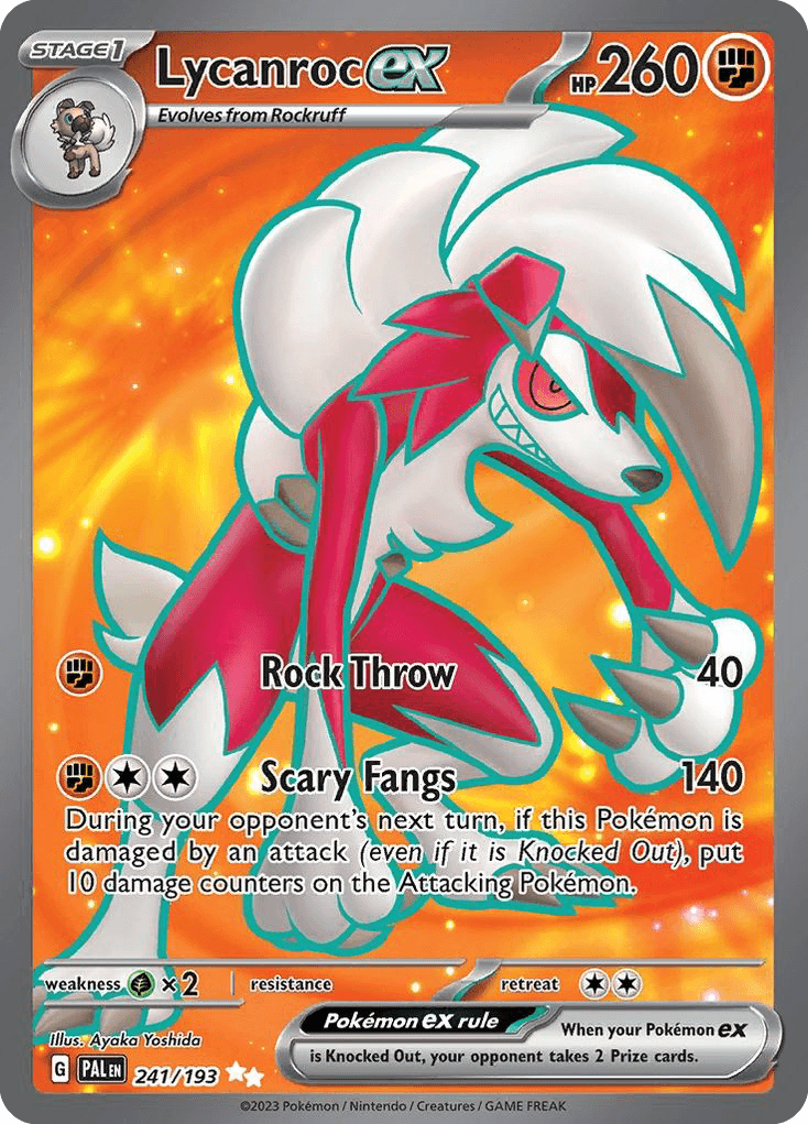 Lycanroc ex, kortbilde fra pokemontcg.io