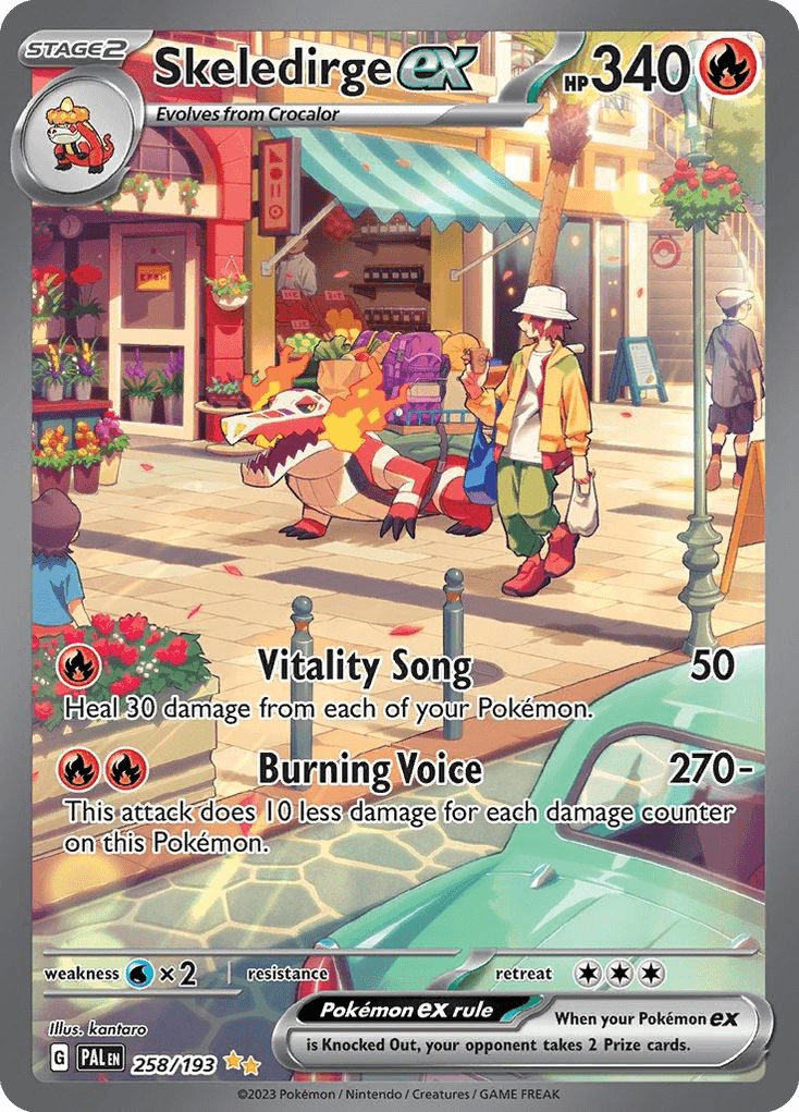 Skeledirge ex, kortbilde fra pokemontcg.io