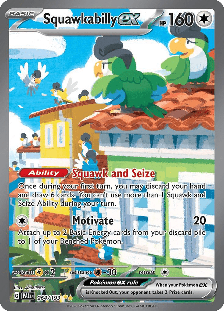 Squawkabilly ex, kortbilde fra pokemontcg.io