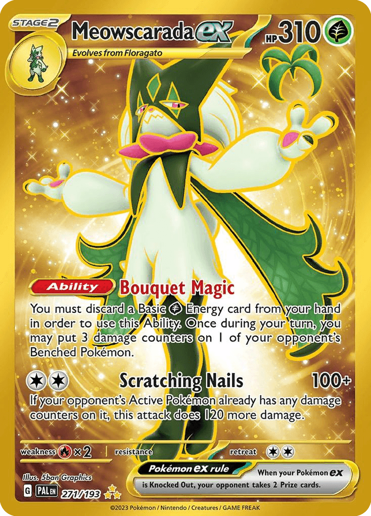 Meowscarada ex, kortbilde fra pokemontcg.io