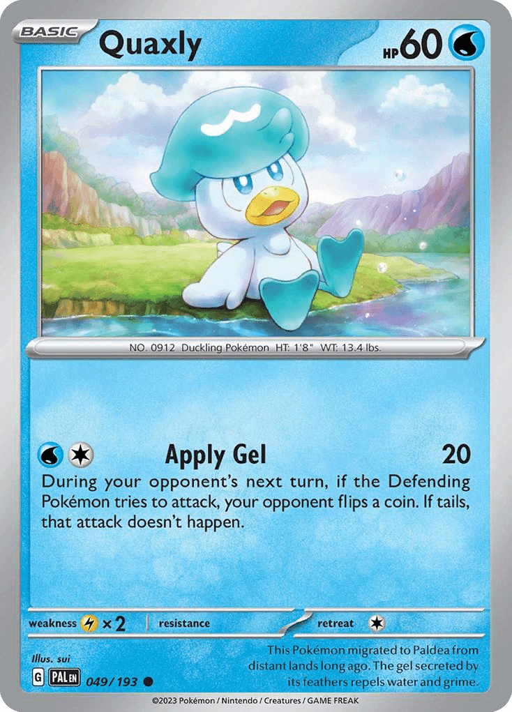 Quaxly, kortbilde fra pokemontcg.io