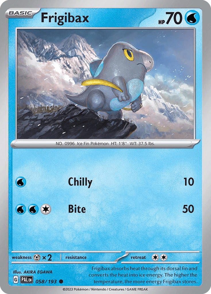 Frigibax, kortbilde fra pokemontcg.io