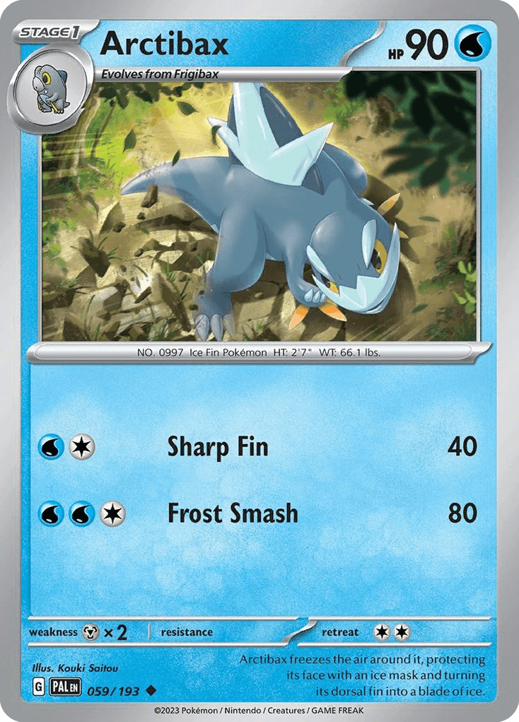 Arctibax, kortbilde fra pokemontcg.io