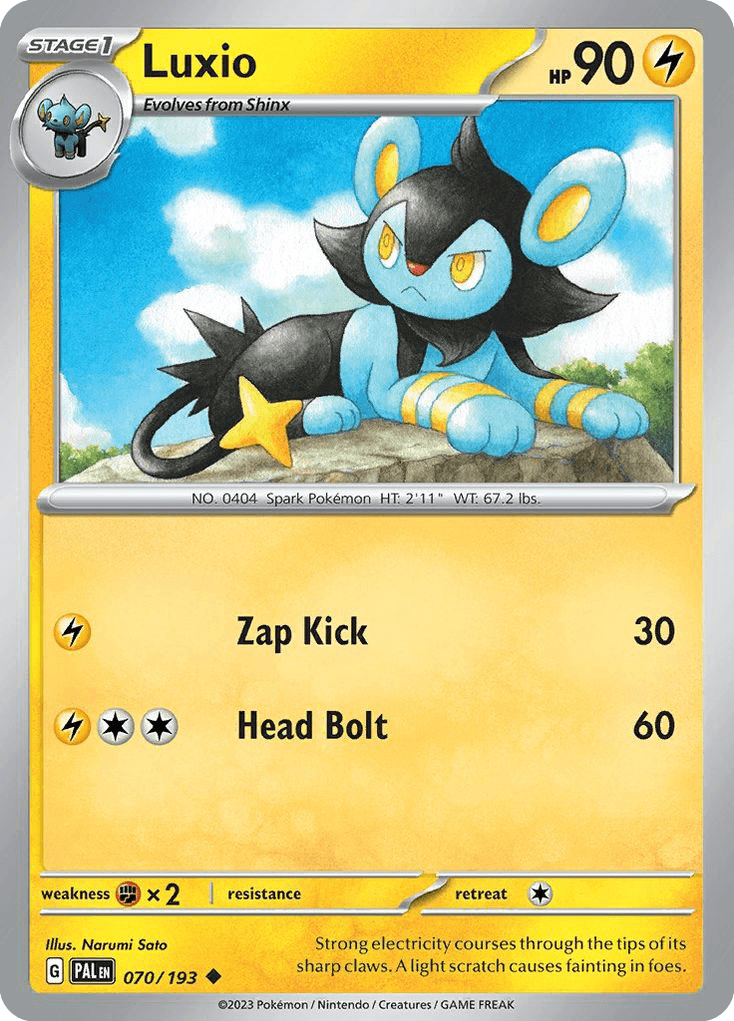 Luxio, kortbilde fra pokemontcg.io