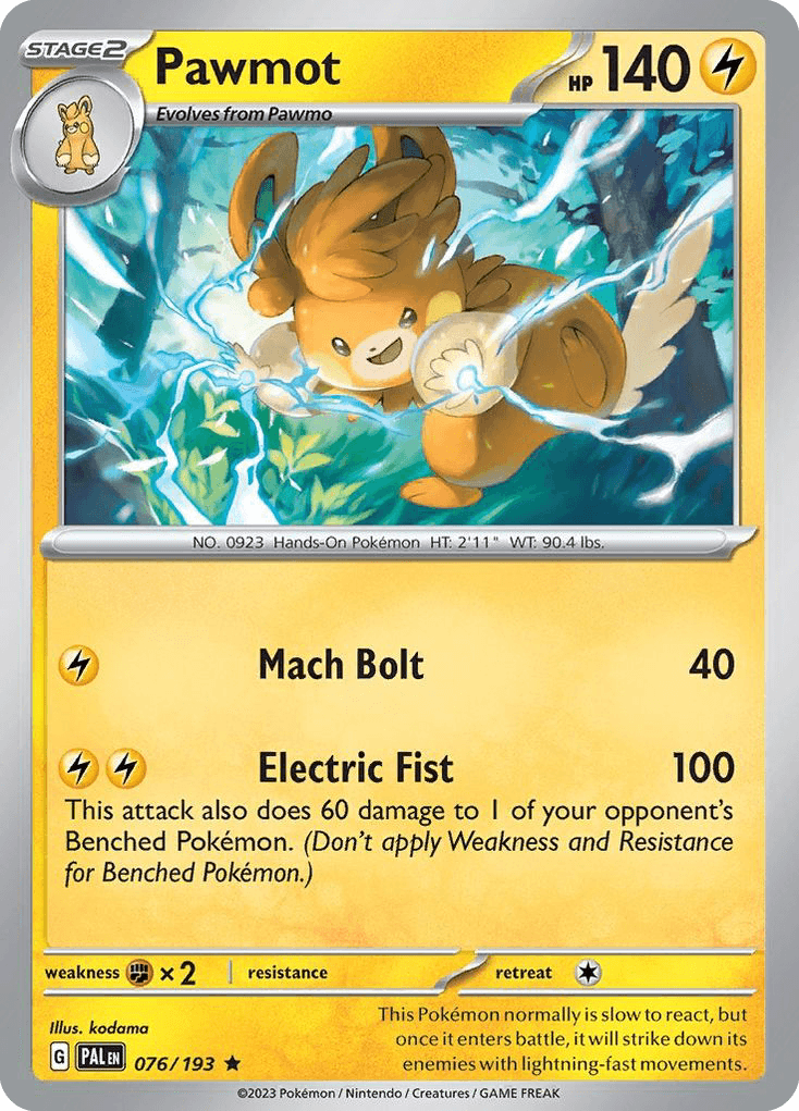Pawmot, kortbilde fra pokemontcg.io