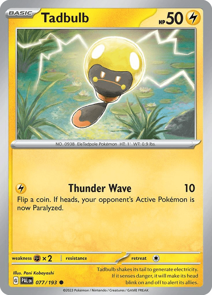 Tadbulb, kortbilde fra pokemontcg.io