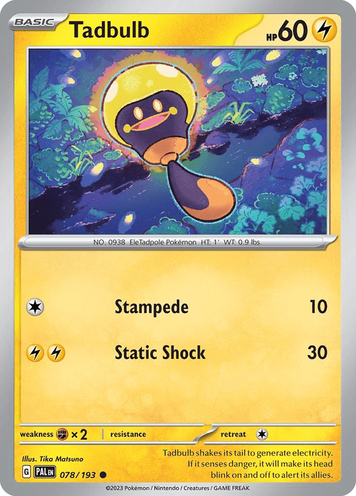 Tadbulb, kortbilde fra pokemontcg.io