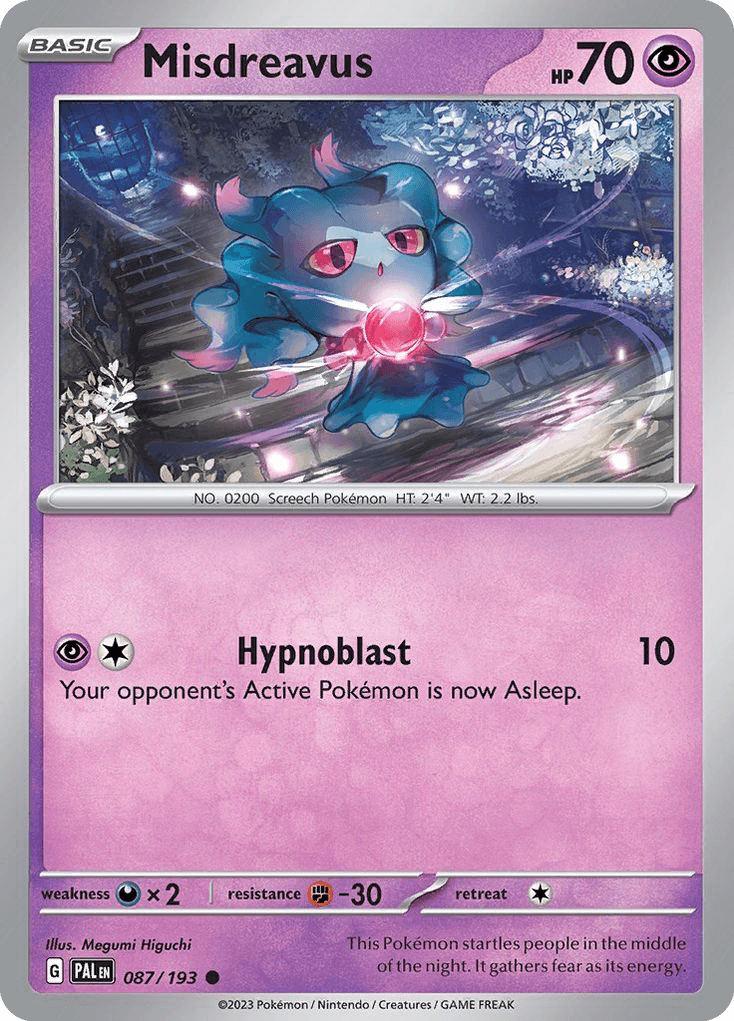 Misdreavus, kortbilde fra pokemontcg.io