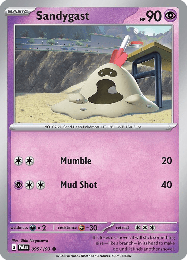 Sandygast, kortbilde fra pokemontcg.io