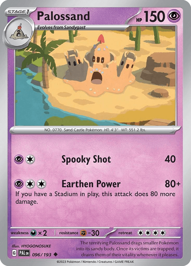 Palossand, kortbilde fra pokemontcg.io